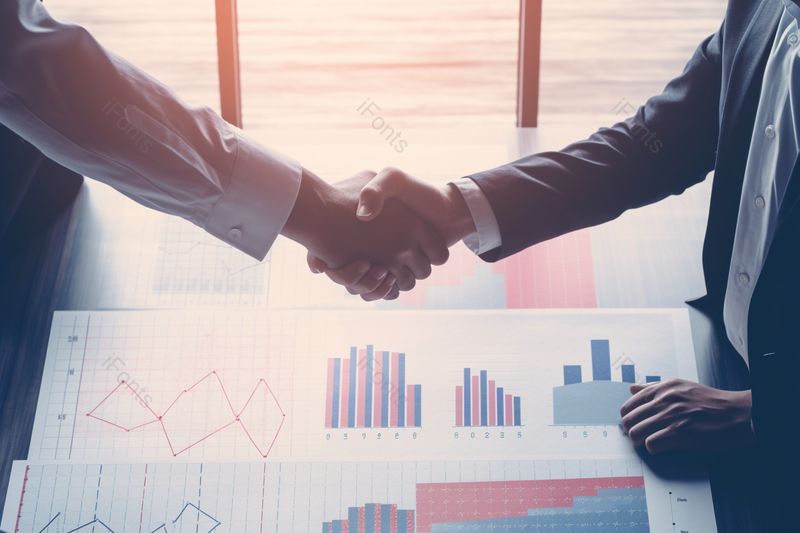 年轻的企业团队合作为成功项目桌面图表报告,高清,摄影图,摄影图片,图片大全,摄影图免费下载